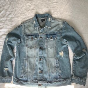 Request Distressed Denim Jacket